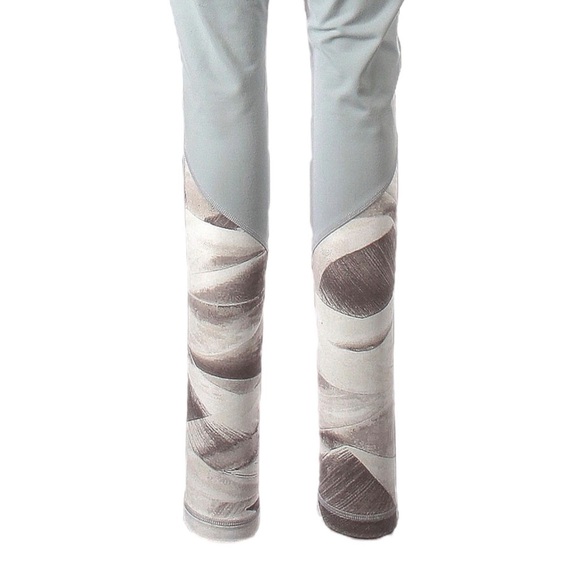 Zella Nordstrom Activewear Light Gray Abstract Print Mesh Leggings Size XL - Picture 7 of 13